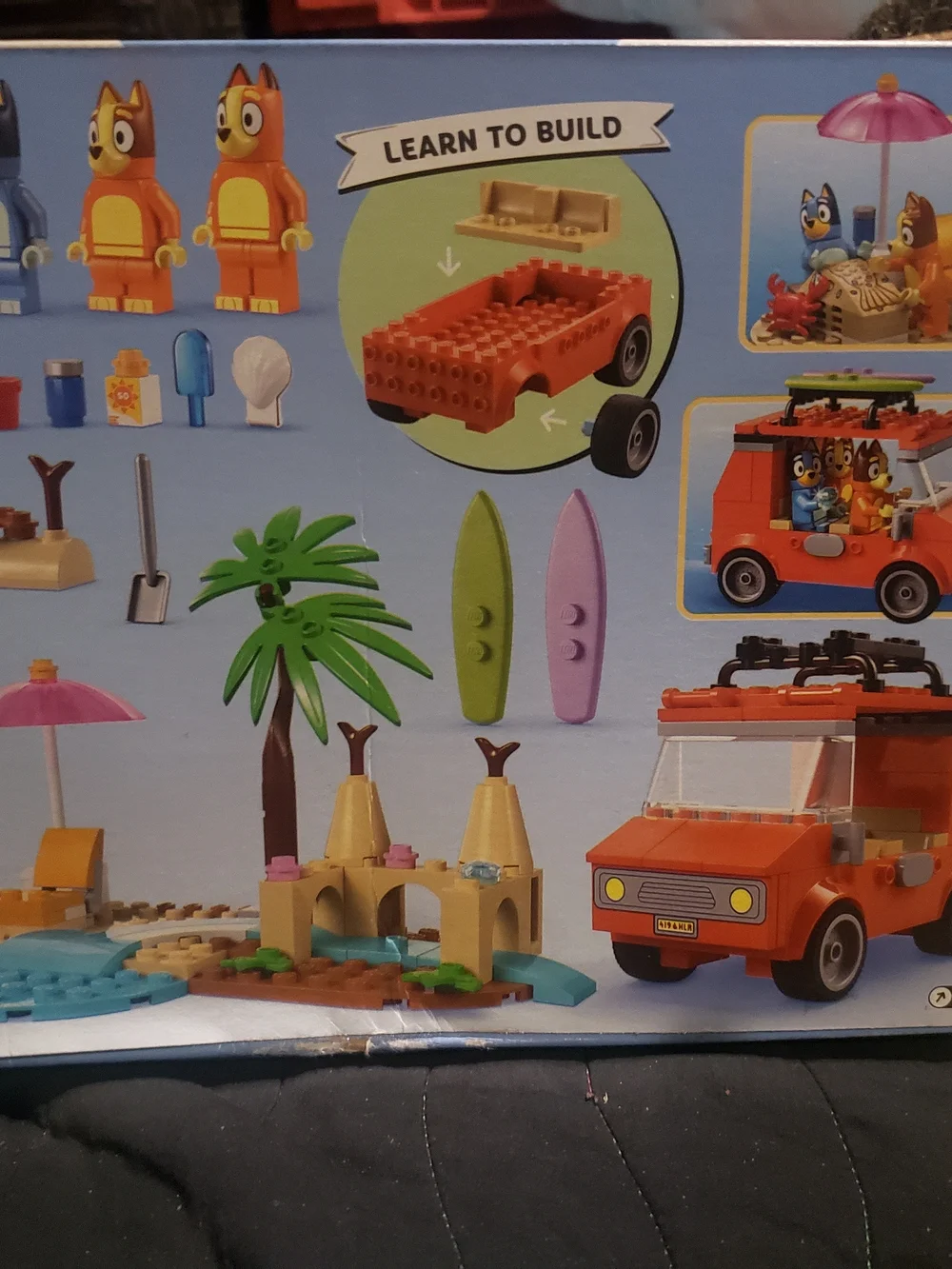 Bluey Beach & Family Car Trip Adventure Building Lego Set 11202 NIB